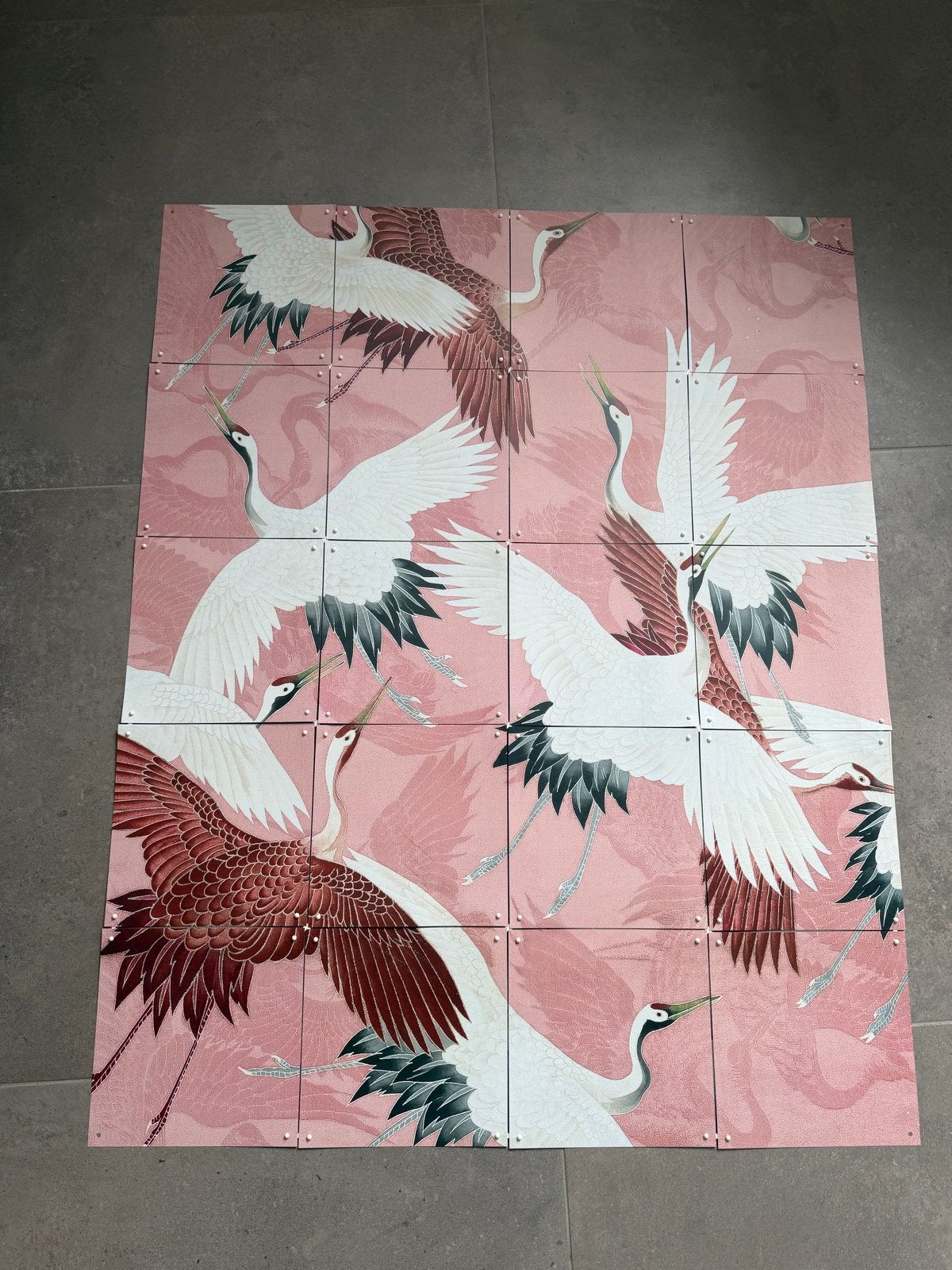 Ixxi Kimono with Cranes wanddecoratie - Zo goed als nieuw, Huis en Inrichting, Woonaccessoires | Wanddecoraties, Oosters, Meerkleurig