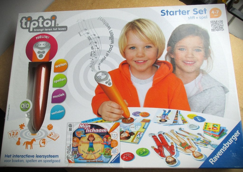 Tiptoi Starter Set~Spel+ Stift~Mijn lichaam~Compleet, Ophalen of Verzenden, Zo goed als nieuw, Puzzelen, Met geluid