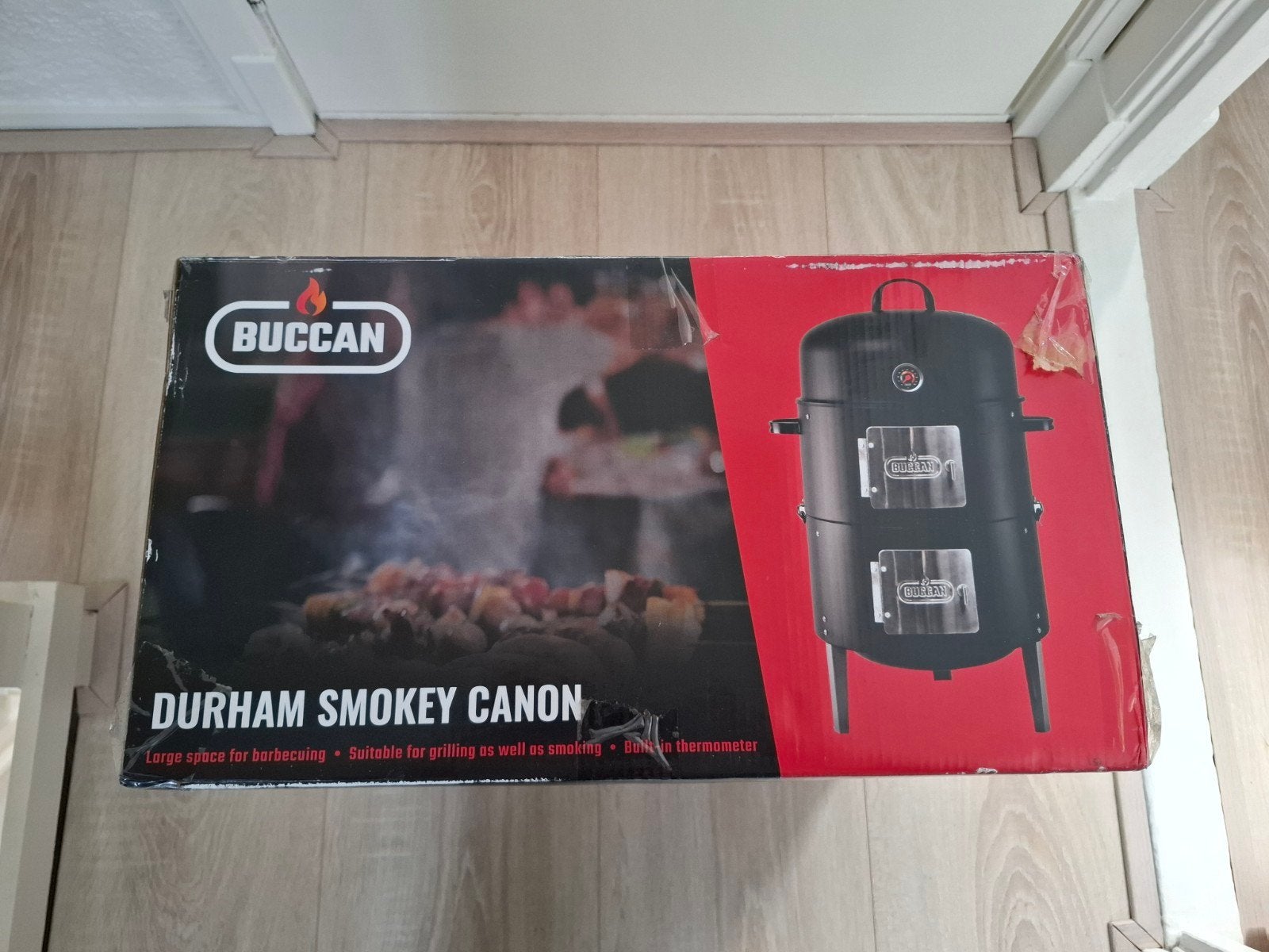 Buccan Smoker Barbecue - Durham Smokey Canon, Tuin en Terras, Houtskoolbarbecues, Ophalen, Nieuw, Buccan