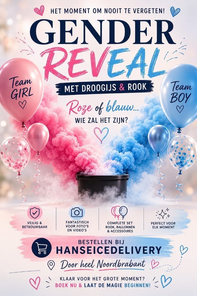 Gender Reveal, Ophalen, Nieuw, Geboorte of Huwelijk