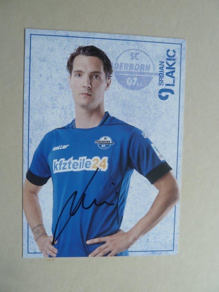 Spelerskaart. Srdjan.Lakic. SC Paderhorn.  2015/2016, Verzamelen, Ophalen of Verzenden, Zo goed als nieuw, Buitenlandse clubs