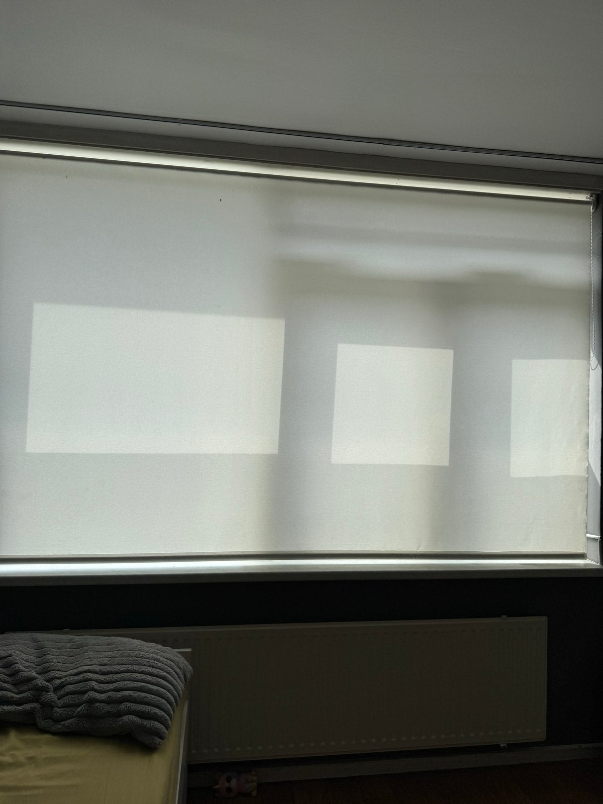 Wit rolgordijn - lichtdoorlatend, Gebruikt, Overige merken, Wit, Ophalen of Verzenden