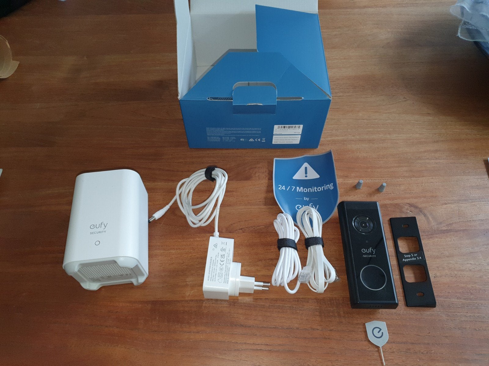 Eufy Video Deurbel 2K (Batterij-aangedreven) of bekabeld, Ophalen of Verzenden, Ingebouwde camera, Zo goed als nieuw, Draadloos