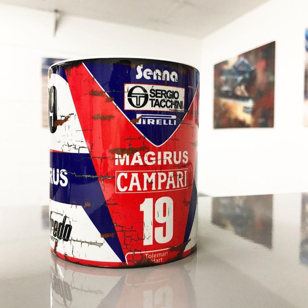 ✅ Ayrton Senna Toleman mok Vintage olie F1 Autosport NIEUW, Ophalen of Verzenden, Nieuw, Formule 1