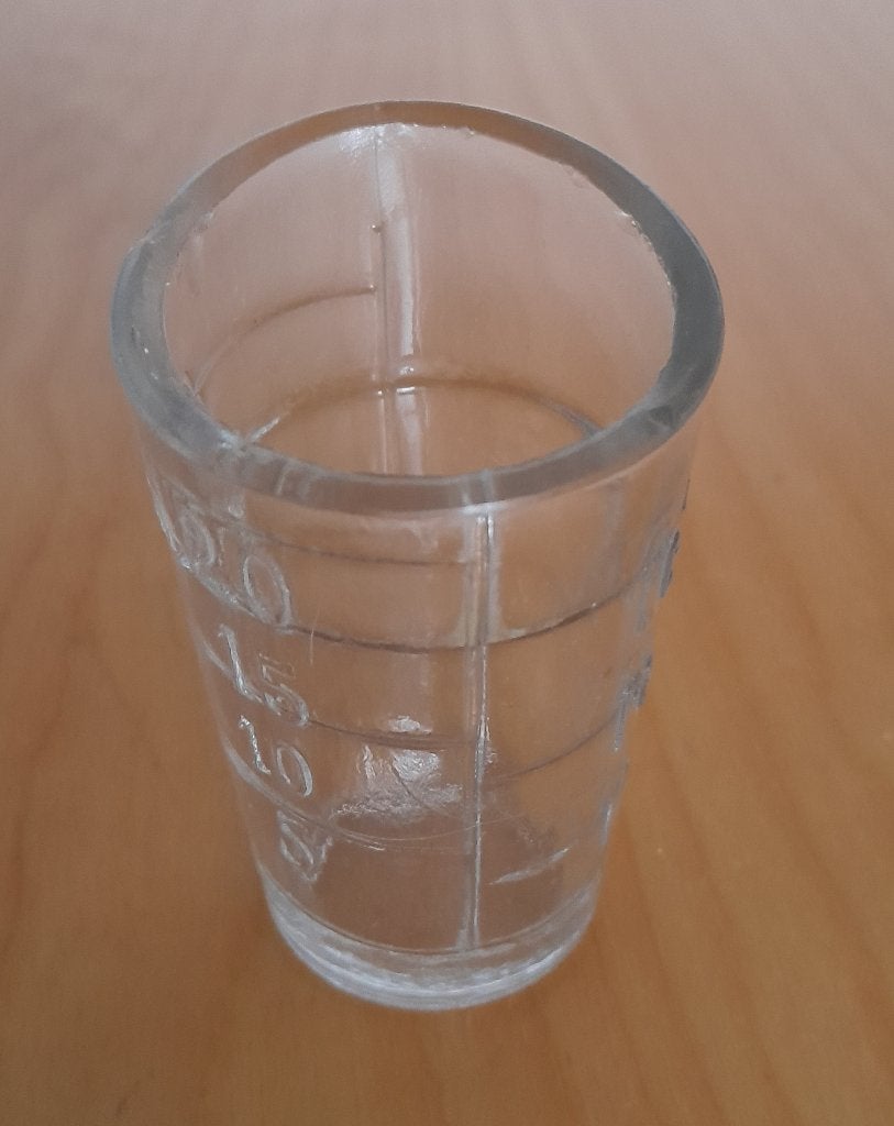 Antiek maatglas (jaren 20 vorige eeuw), Ophalen of Verzenden