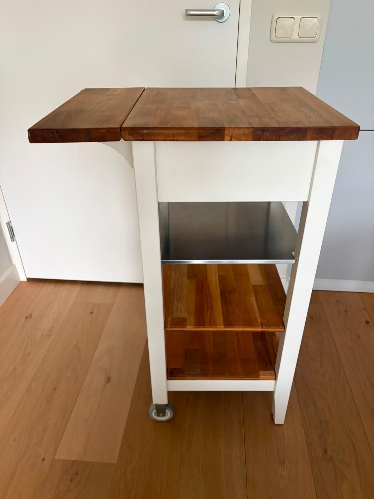 IKEA STENSTORP Keukentrolley - Wit/Eiken, Ophalen, Gebruikt, Hout, IKEA
