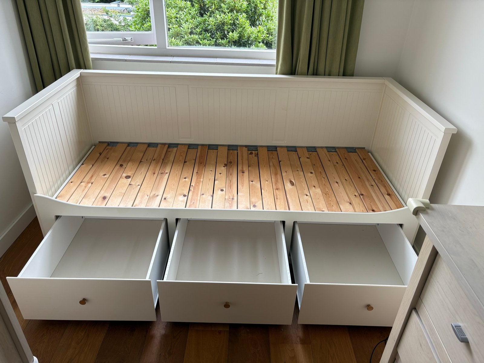 IKEA Hemnes bedbank (wit), Ophalen, Wit, Tweepersoons, 200 cm