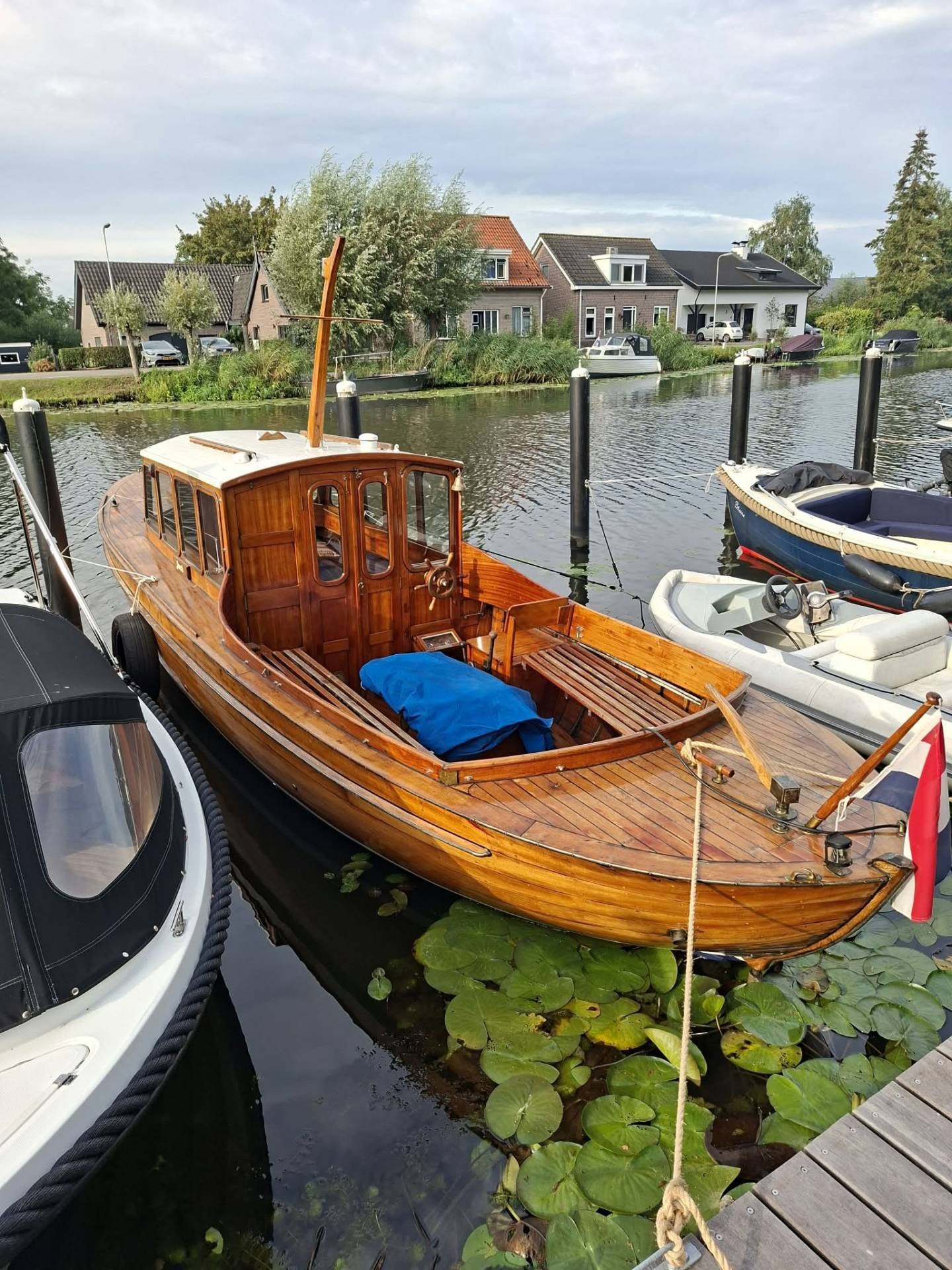 Vlemmix trailer+ Klassieke Mahonie/Eiken houten Notaris sloe