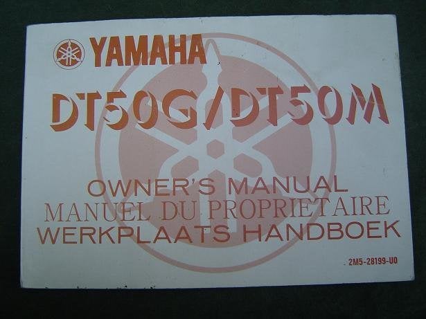 Yamaha DT50G DT50M 1979 bromfiets handleiding DT50, Ophalen of Verzenden, Gebruikt