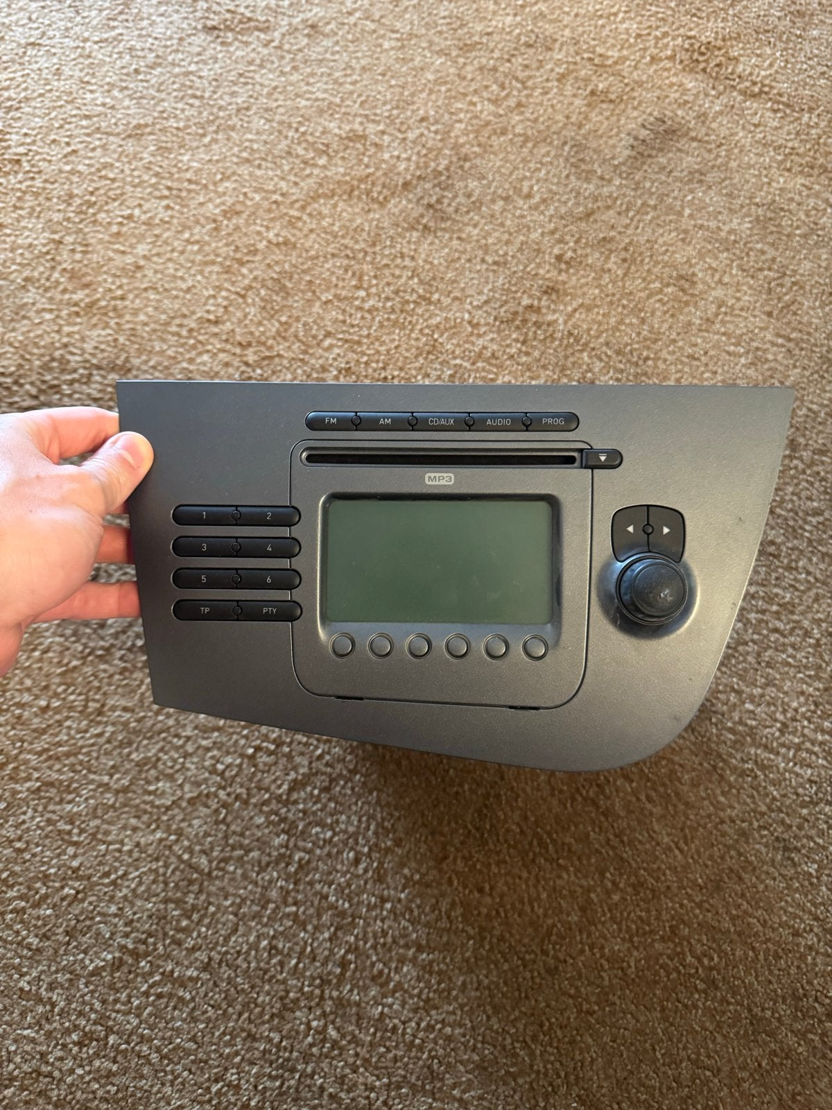 Originele Seat Leon autoradio - MP3, CD, AUX, Ophalen of Verzenden, Gebruikt