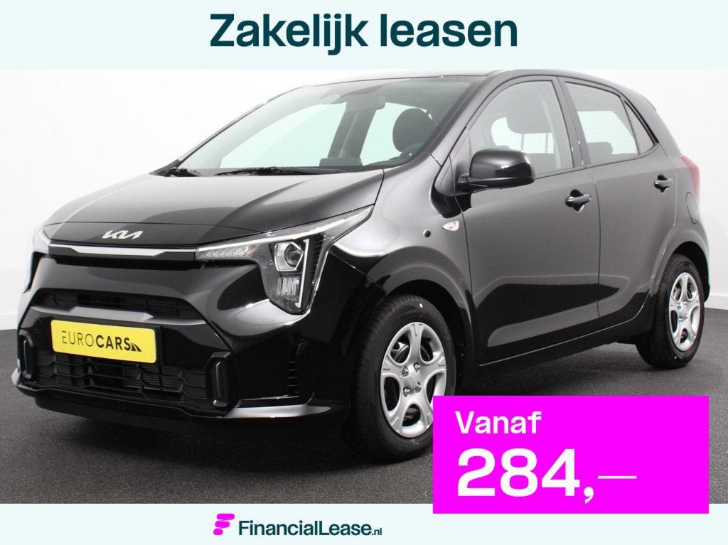 Kia Picanto 1.0 DPI DynamicLine Automaat Navigatie Apple Car, Stof, 4 stoelen, Zwart, Origineel Nederlands