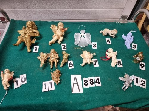 engeltjes hangend 12 verschillende [a884], Diversen, Ophalen of Verzenden, 'T Olde Gre-j, Info@toldegrej.nl, Endepoelstraat 20f Didam