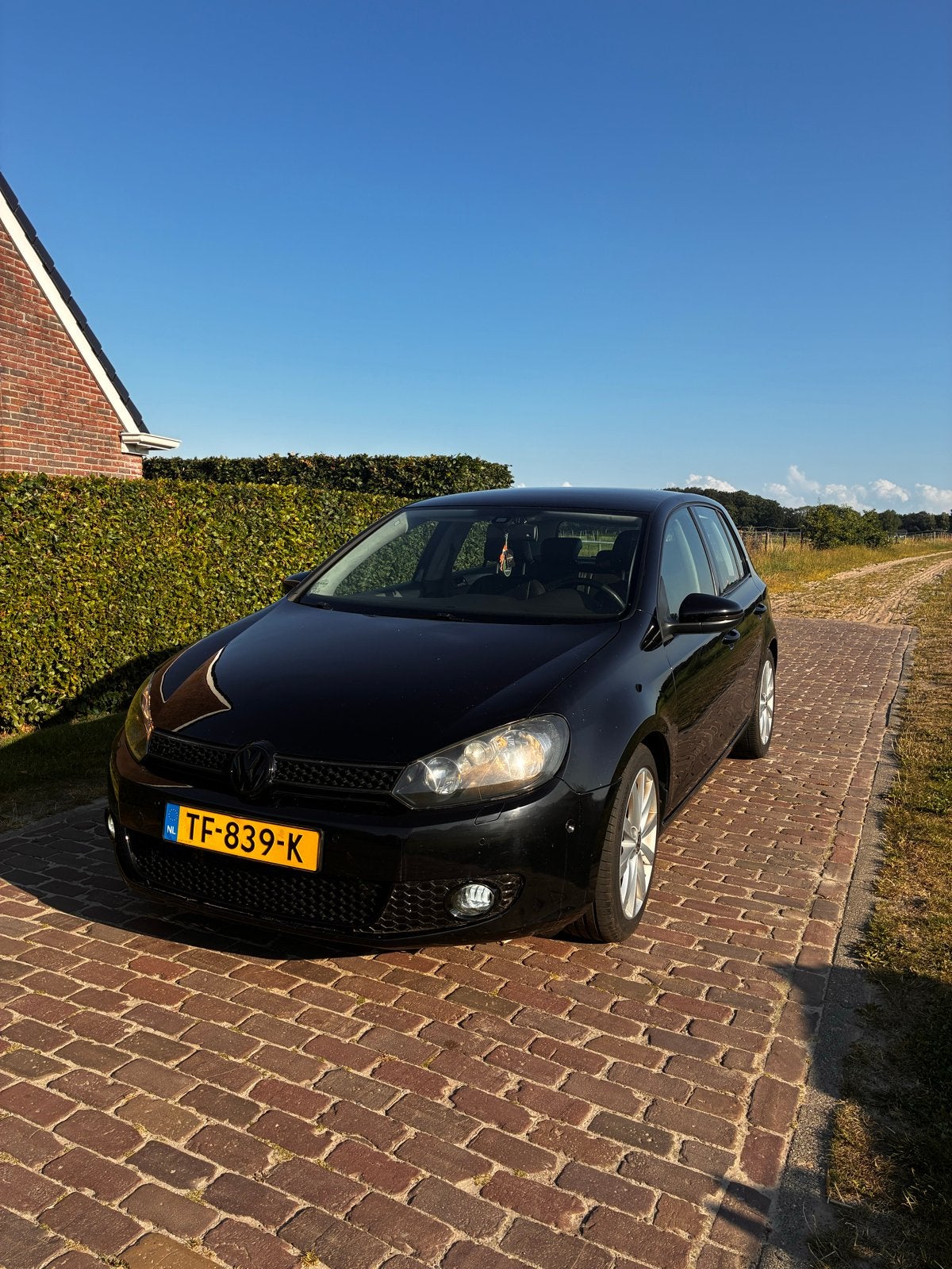 Volkswagen Golf 1.4 TSI, Auto's, Zwart, 4 cilinders, Zwart, Leder