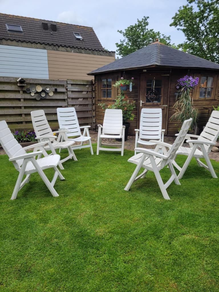 7 Hartman tuinstoelen, Tuin en Terras, Tuinsets en Loungesets, Ophalen