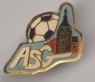 ASG-voetbal . vintage pin, Verzenden, Zo goed als nieuw, Sport