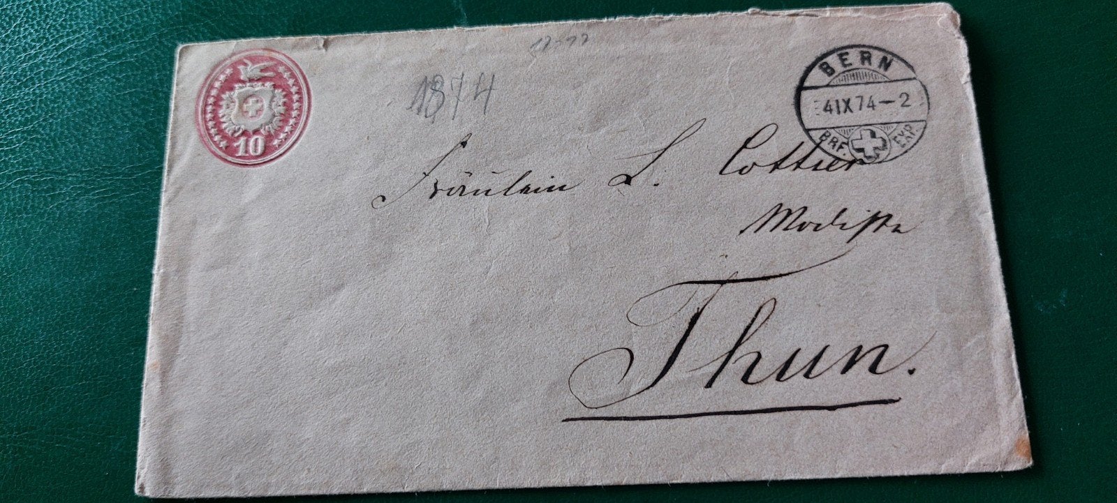 envelop Zwitserland 1883, Ophalen of Verzenden, Envelop