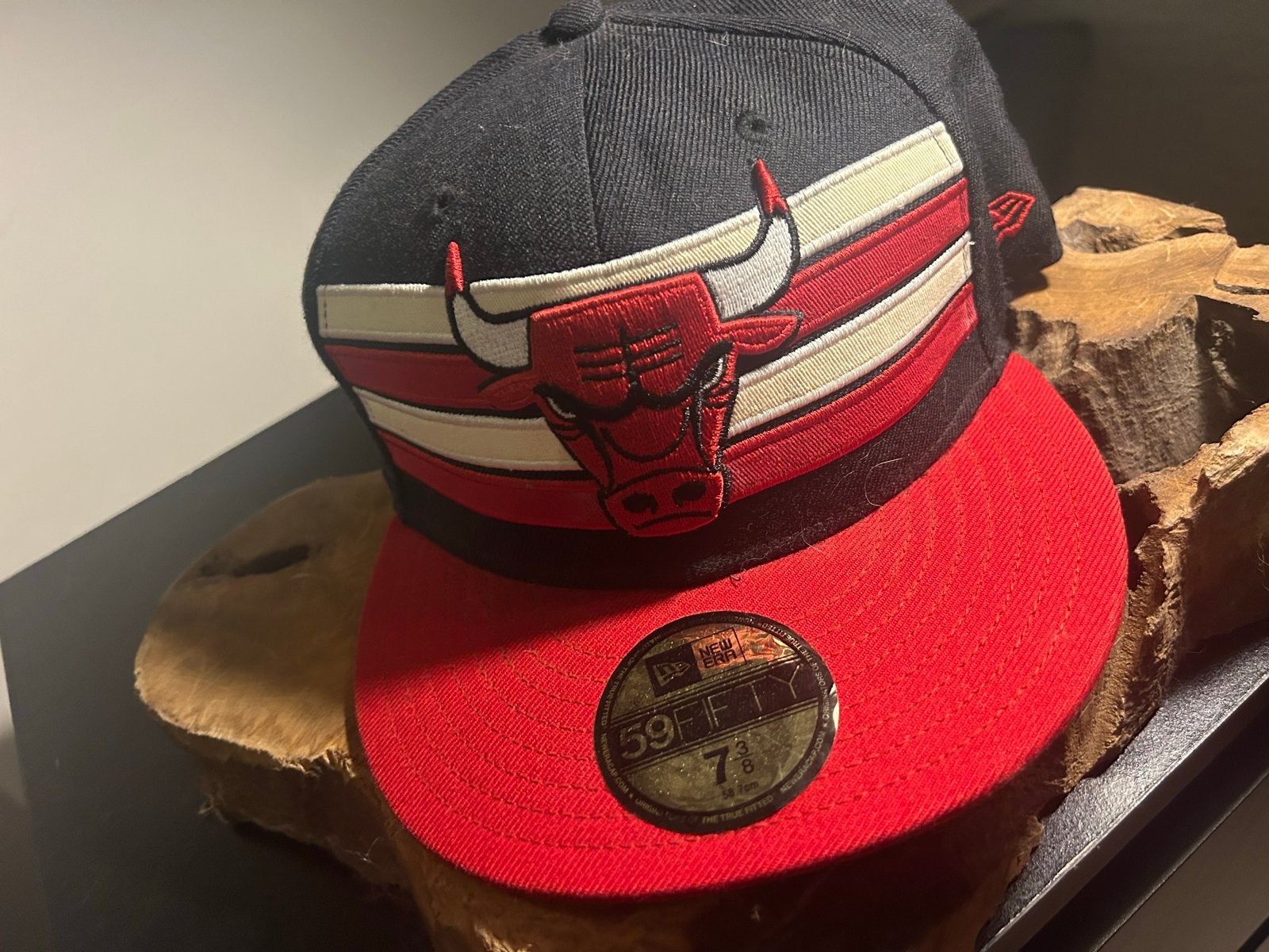 New Era Chicago Bulls 59FIFTY Pet - Zwart/Rood, Ophalen, Nieuw, Pet