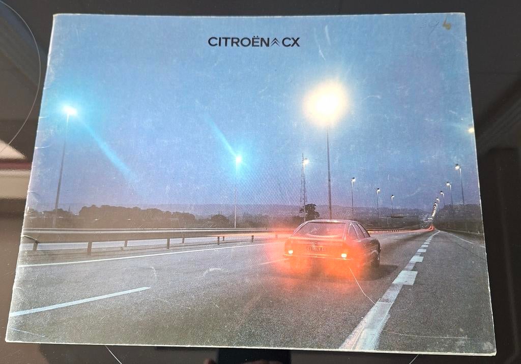 Folder Citroën CX voorjaar 1977, Gelezen, Ophalen of Verzenden, Citroën, Citroën