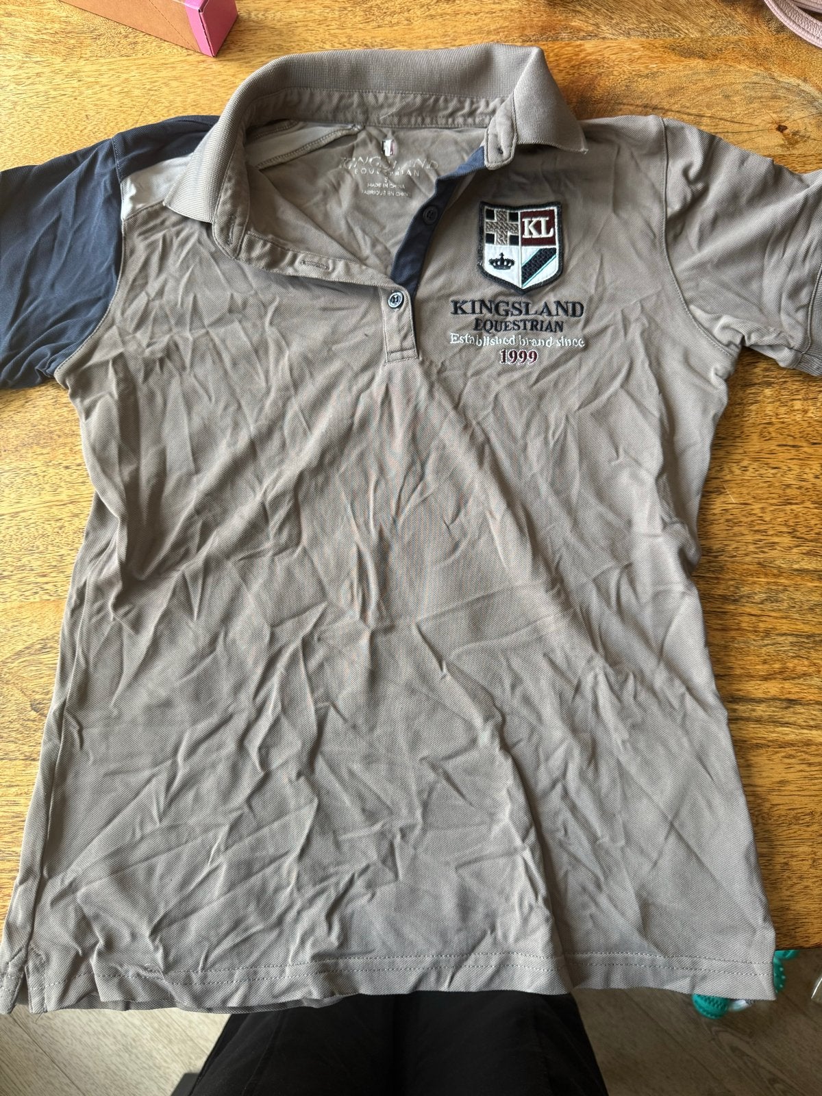 Kingsland Equestrian Polo (Taupe/Navy) - Maat S, Dieren en Toebehoren, Ophalen, Dressuur, Bovenkleding