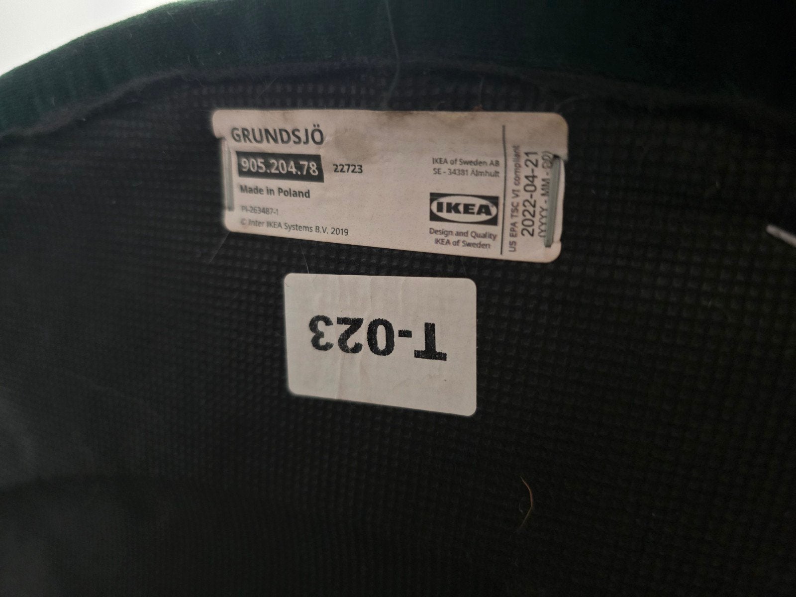 IKEA poef, Ophalen, Gebruikt, Stof, 50 tot 75 cm
