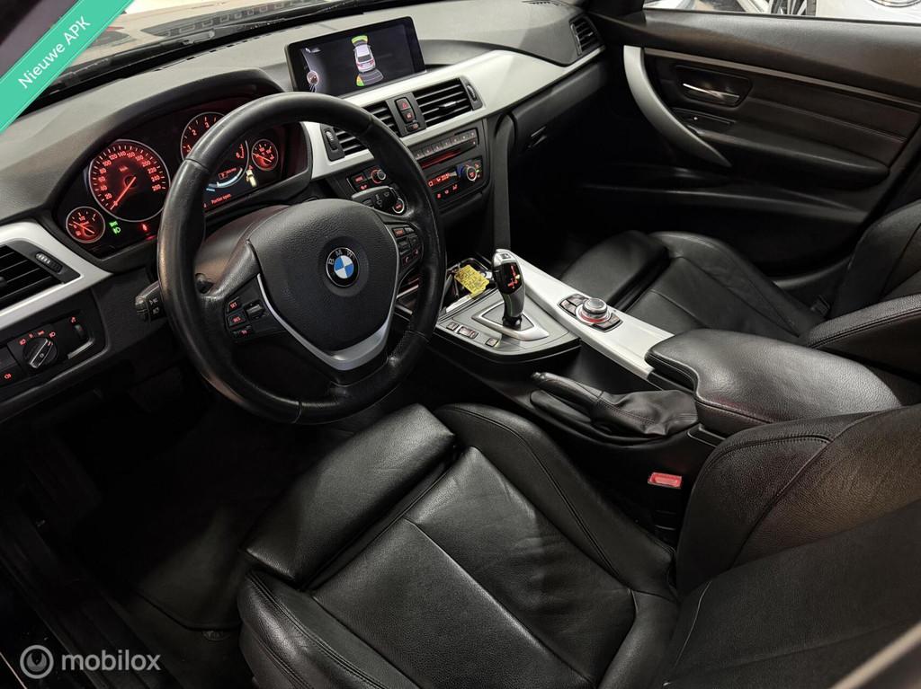 BMW 3-serie Touring 320d High Executive|Leder|Xenon|CarPlay|, Auto's, Achterwielaandrijving, 4 cilinders, Blauw, Leder