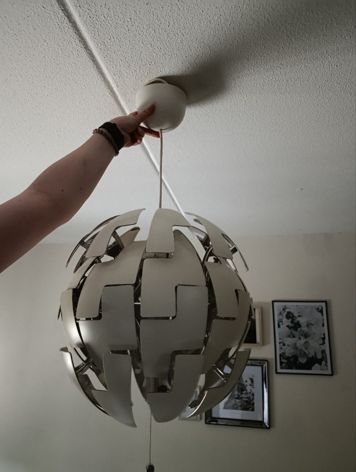 IKEA PS 2014 Hanglamp - Wit/Koper, Huis en Inrichting, Lampen | Hanglampen, Gebruikt, Modern, Scandinavisch, Metaal, E27 (groot)