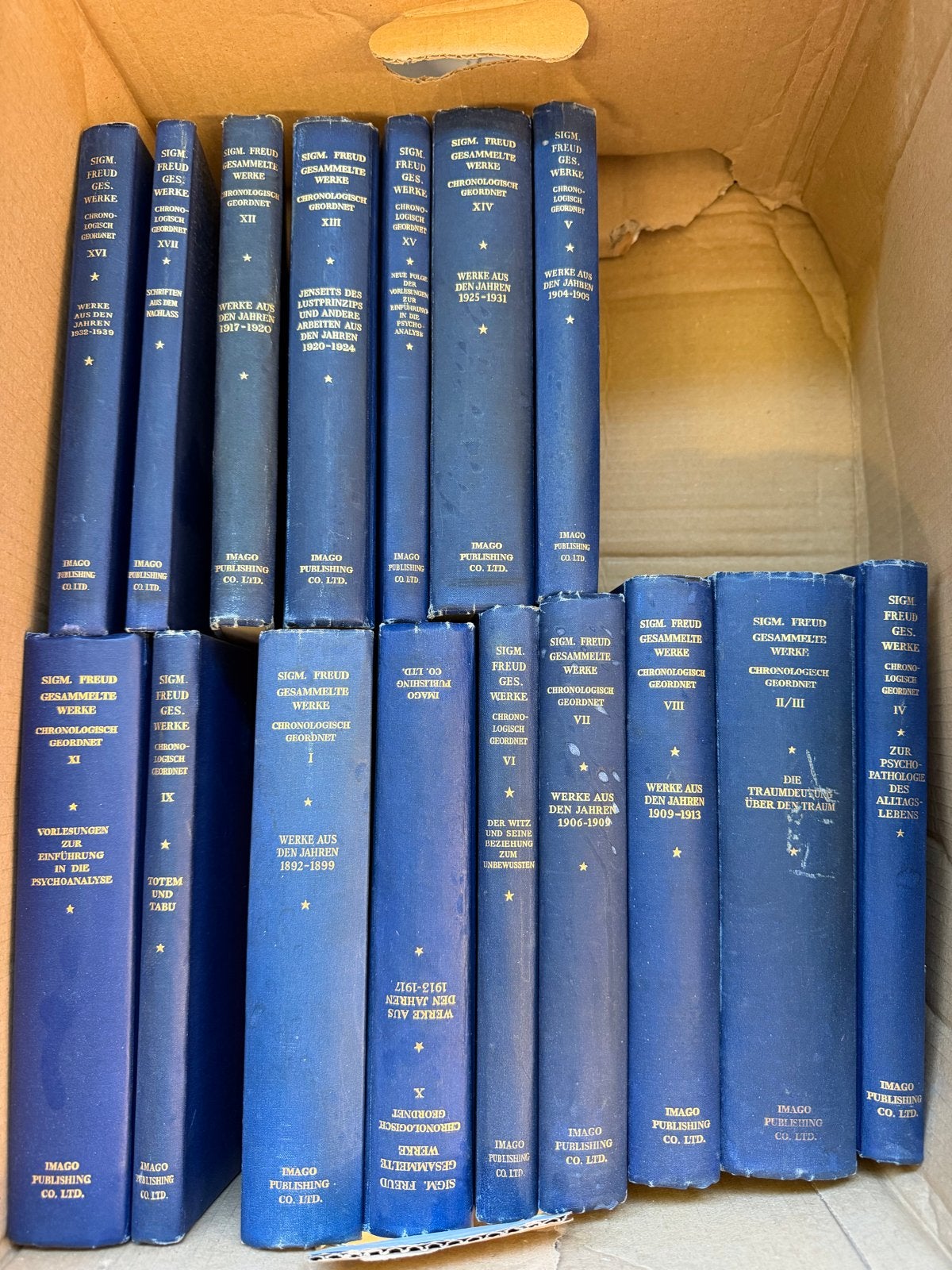 Sigmund Freud - Gesammelte Werke (17 delen), Ophalen of Verzenden, Gelezen, Wetenschap