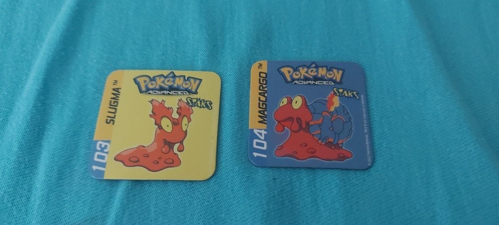 magneten speelgoed pokemon panini Slugma Magcargo staks, Ophalen of Verzenden, Nieuw, Overige merken