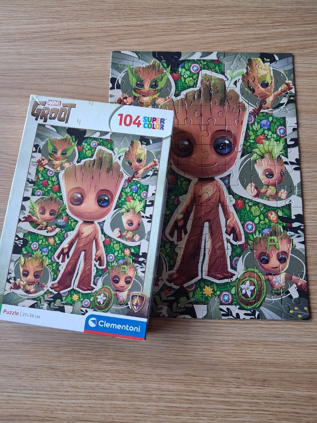 Marvel Groot Legpuzzel 104 stukjes Clementoni, Hobby en Vrije tijd, Denksport en Puzzels, Ophalen, Minder dan 500 stukjes, Gebruikt