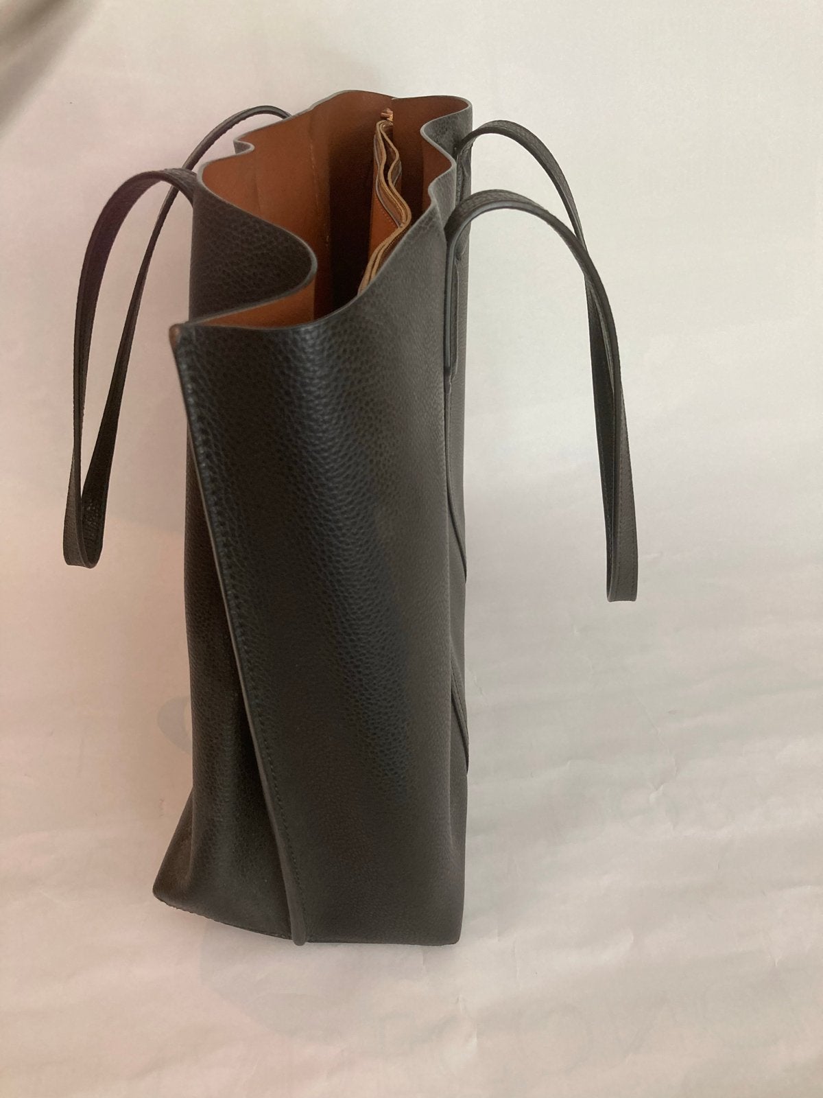 Tory Burch Shopper Zwart Leer, Ophalen of Verzenden, Gebruikt, Zwart, Shopper