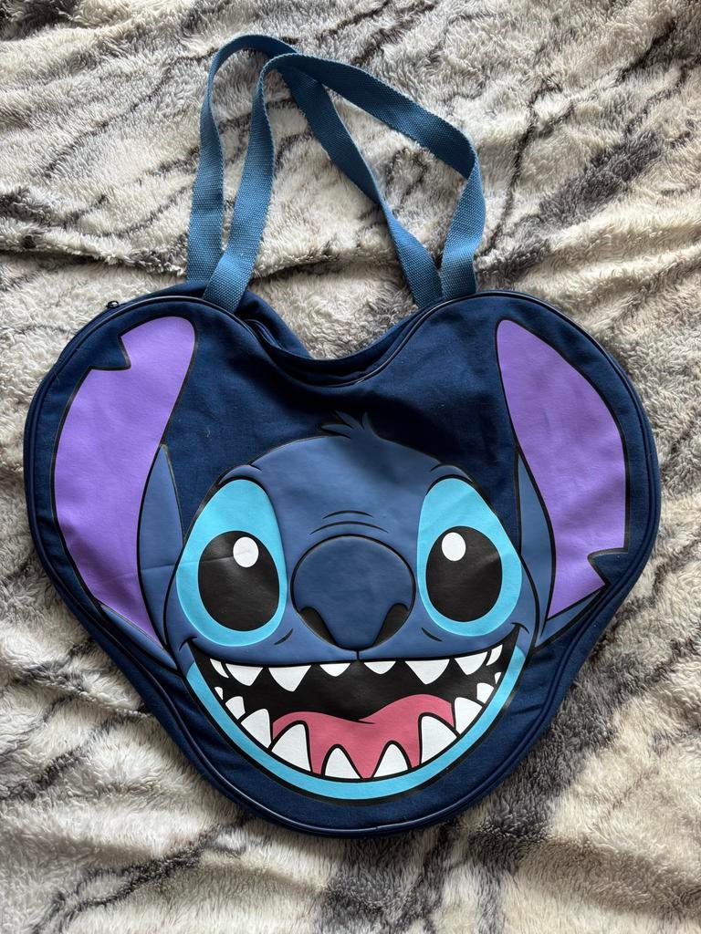 Disney Stitch tas Disneyland Paris hartvormig, Disney of Dora, 25 tot 40 cm, Ophalen of Verzenden, Zo goed als nieuw