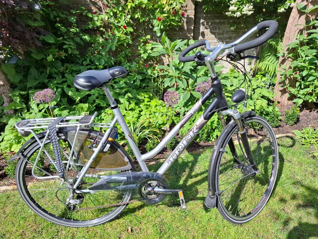 Trek Navigator T500 - Framemaat 57 - Comfortabele toerfiets, Fietsen en Brommers, Fietsen | Dames | Damesfietsen, Gebruikt, Velgrem