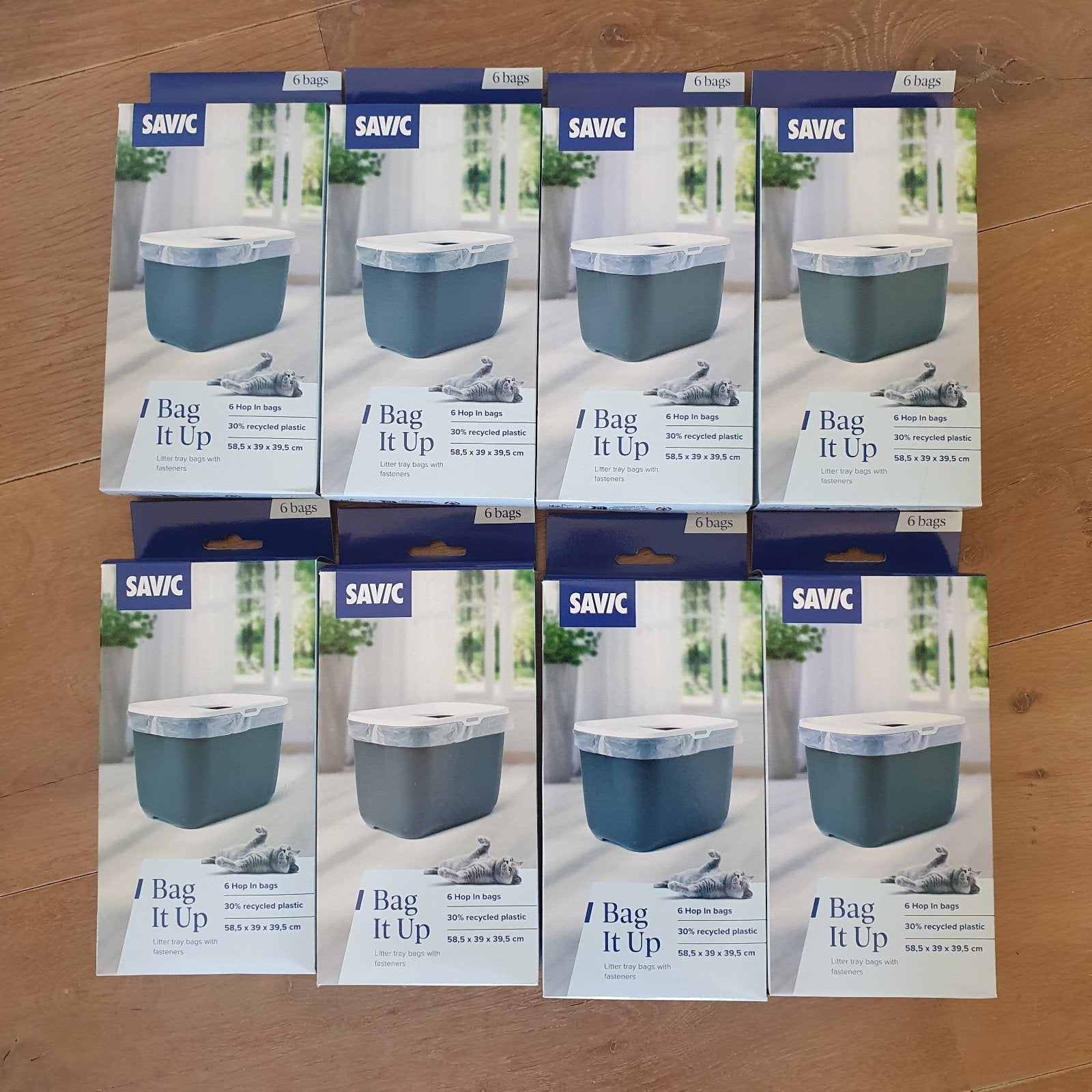 8 doosjes met 6 Savic Bag It Up kattenbakzakken - NIEUW, Ophalen of Verzenden, Nieuw