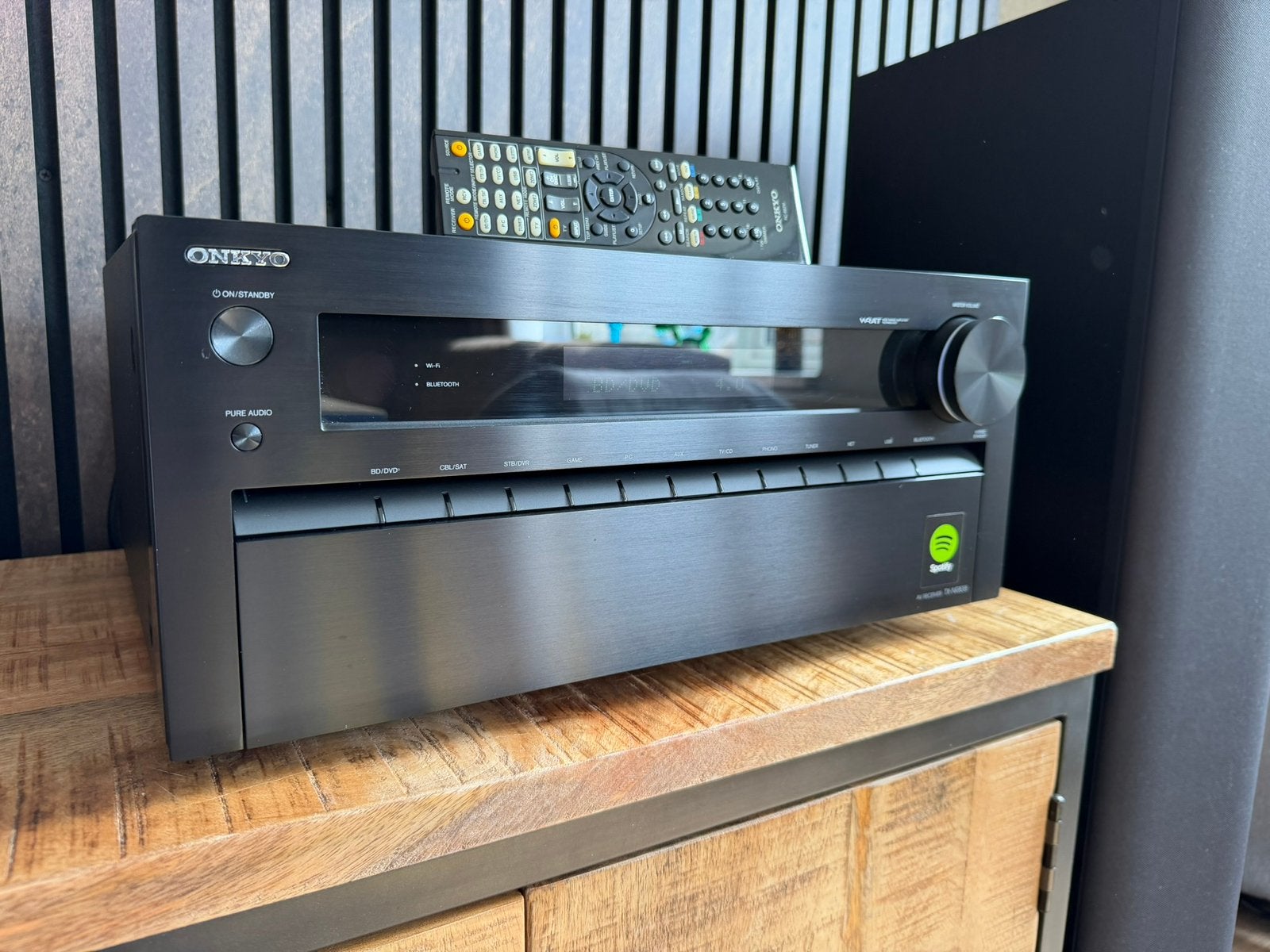 Mooie Onkyo TX-NR838 Receiver Zwart - Krachtige AV-receiver, Ophalen of Verzenden, Zo goed als nieuw, /, /