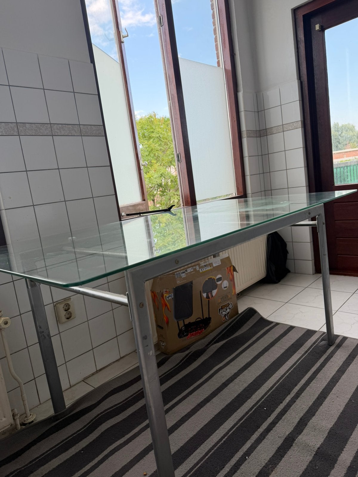 Glas tafel, Ophalen, Gebruikt
