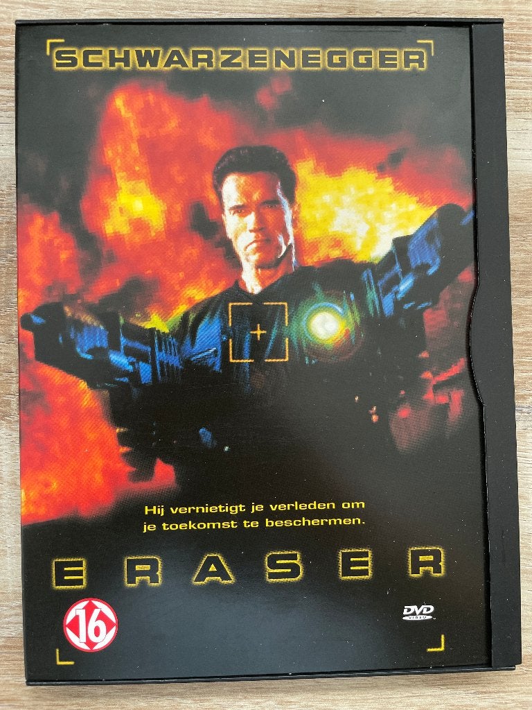 Eraser (1996) - dvd, Gebruikt, Vanaf 16 jaar, Nederlands, Actie