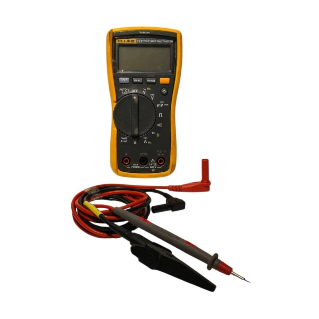 Fluke 117 Multimeter Digitaal CAT III 600 V Weergave, Fluke, Gebruikt, https://www.fluke.com/nl-nl/ondersteuning/contact, 6920 Seaway Blvd, Everett, WA 98203, Verenigde Staten