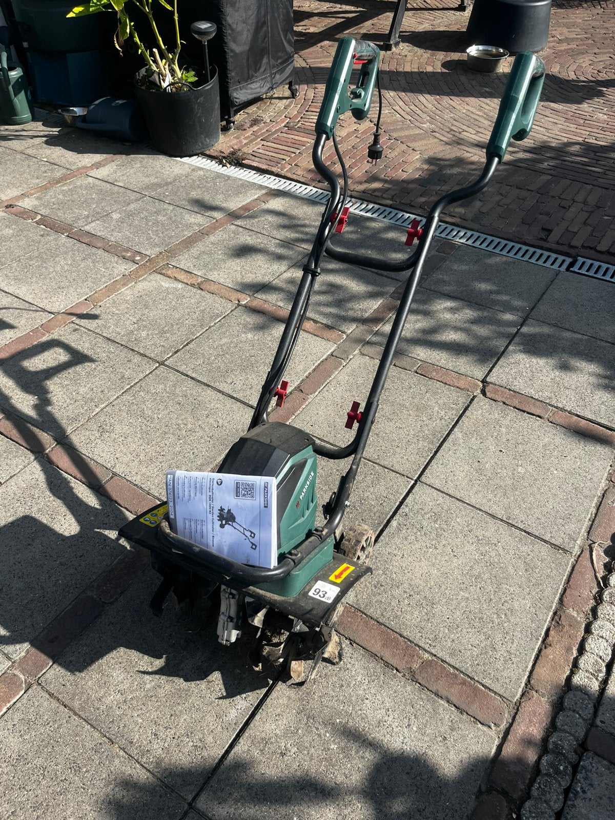 Parkside electrische tuinfrees, Tuin en Terras, Verticuteermachines, Ophalen, Gebruikt, Elektrisch