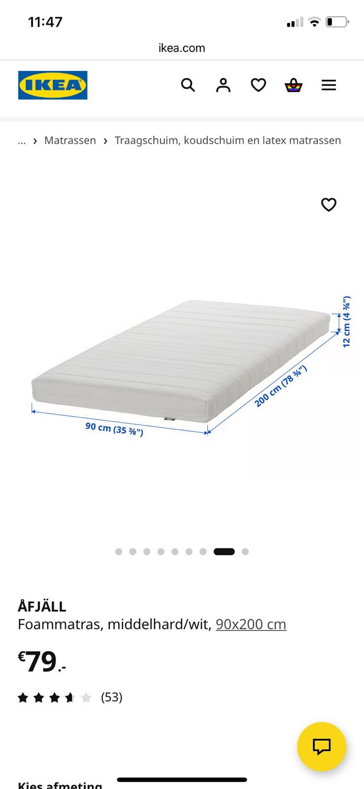 Bed en matras, 90 cm, Eenpersoons, Ophalen of Verzenden, Zo goed als nieuw