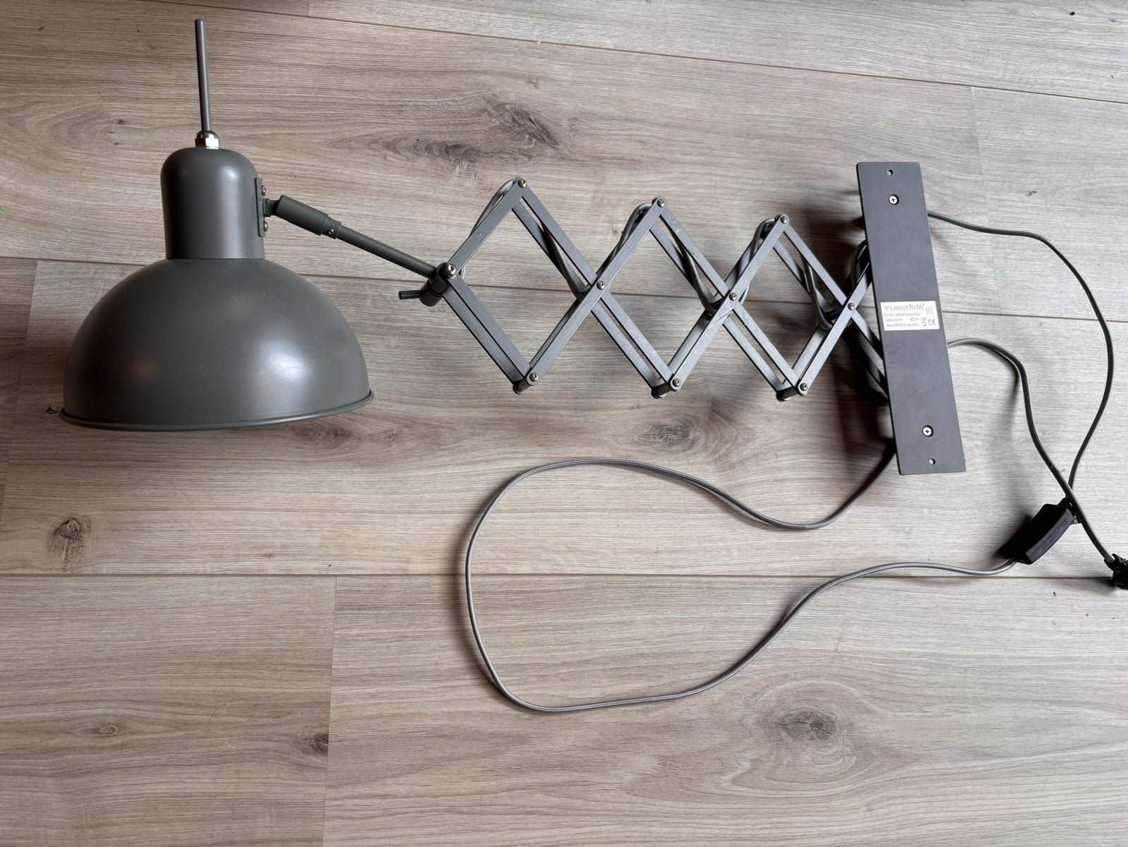 Design muurlamp Aberdeen van Its About Romi - 2 stuks, Ophalen, Grijs, E14 (klein), Nieuw
