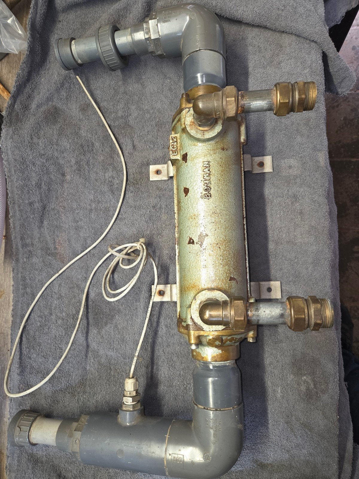 Bowman warmtewisselaar 45-70 kW voor zwembad/jacuzzi, Ophalen of Verzenden, Gebruikt, Verwarming