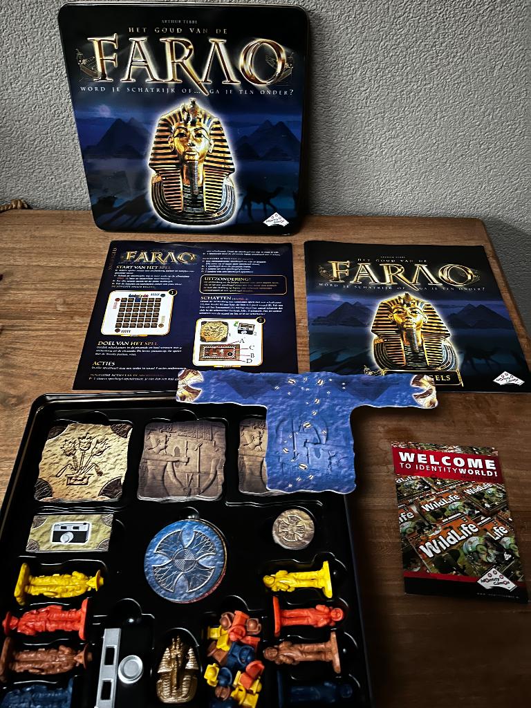 Het goud van de farao, Drie of vier spelers, Ophalen of Verzenden, Zo goed als nieuw, Idententy Games