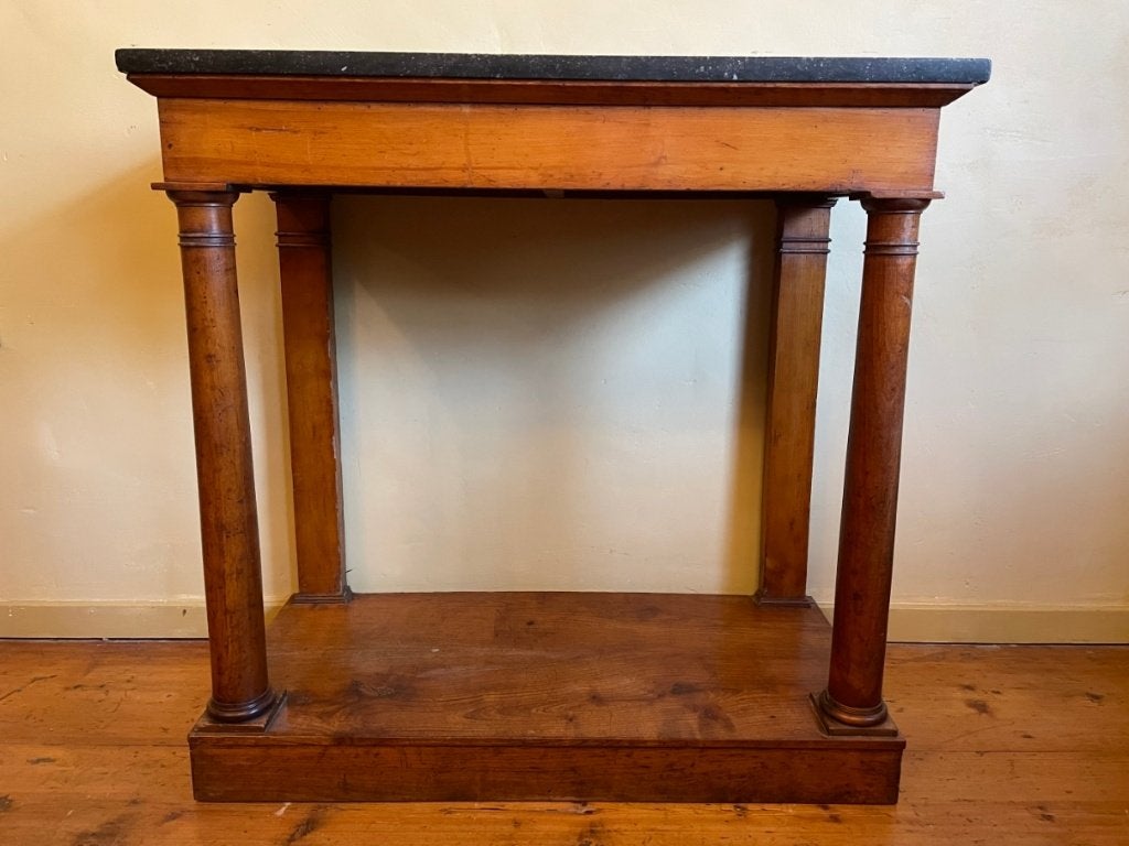 Vroeg 19e eeuws Trumeau Consoletafel Side Table kersenhout, Ophalen of Verzenden