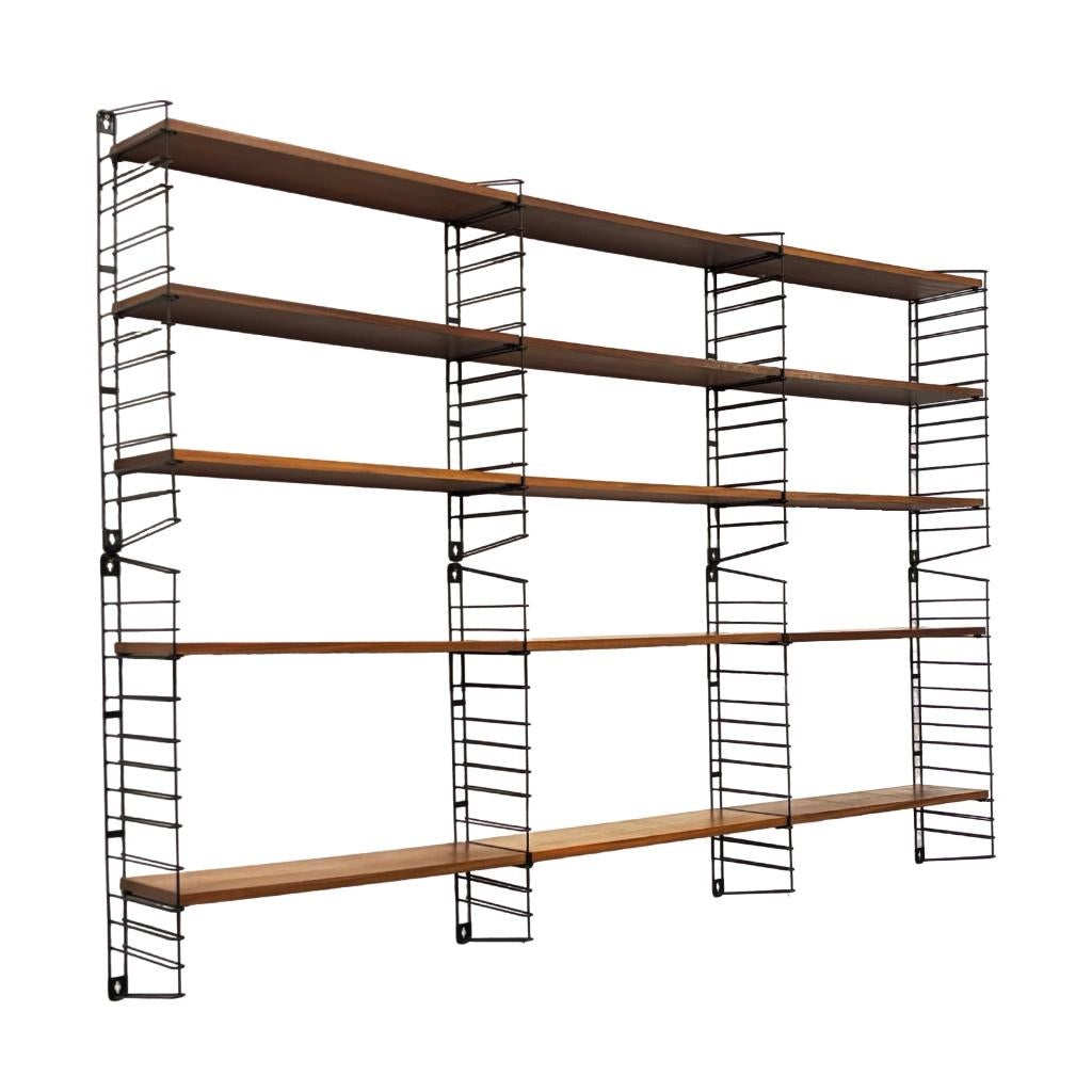 Vintage Tomado Holland Wandsysteem In Teak Jaren 60 Design, Ophalen, Met plank(en), Gebruikt, Vintage Tomado