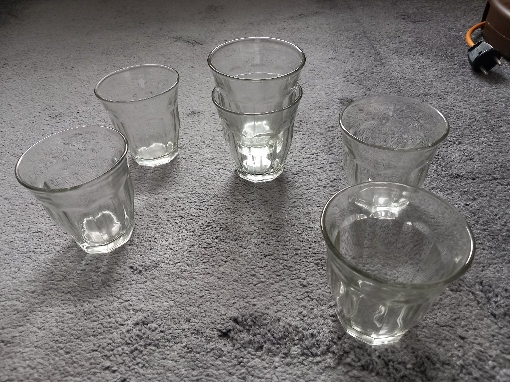 Limonadeglazen 6x stevig model, Ophalen of Verzenden, Zo goed als nieuw
