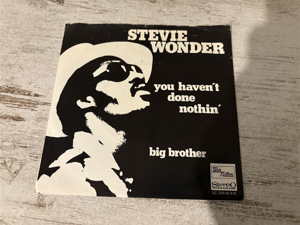 Stevie Wonder – You Haven\'t Done Nothin / Big Brother [2152, Ophalen of Verzenden, Zo goed als nieuw, Pop