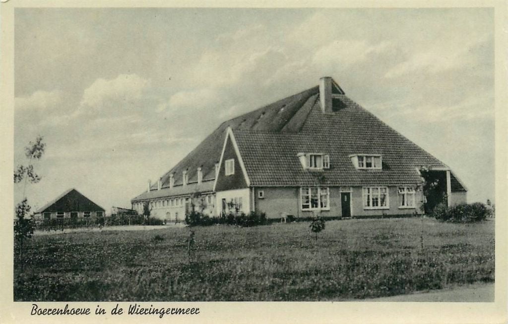 378-290-019 Wieringermeer Boerenhoeve, Verzamelen, Ophalen of Verzenden, Voor 1920, Noord-Holland