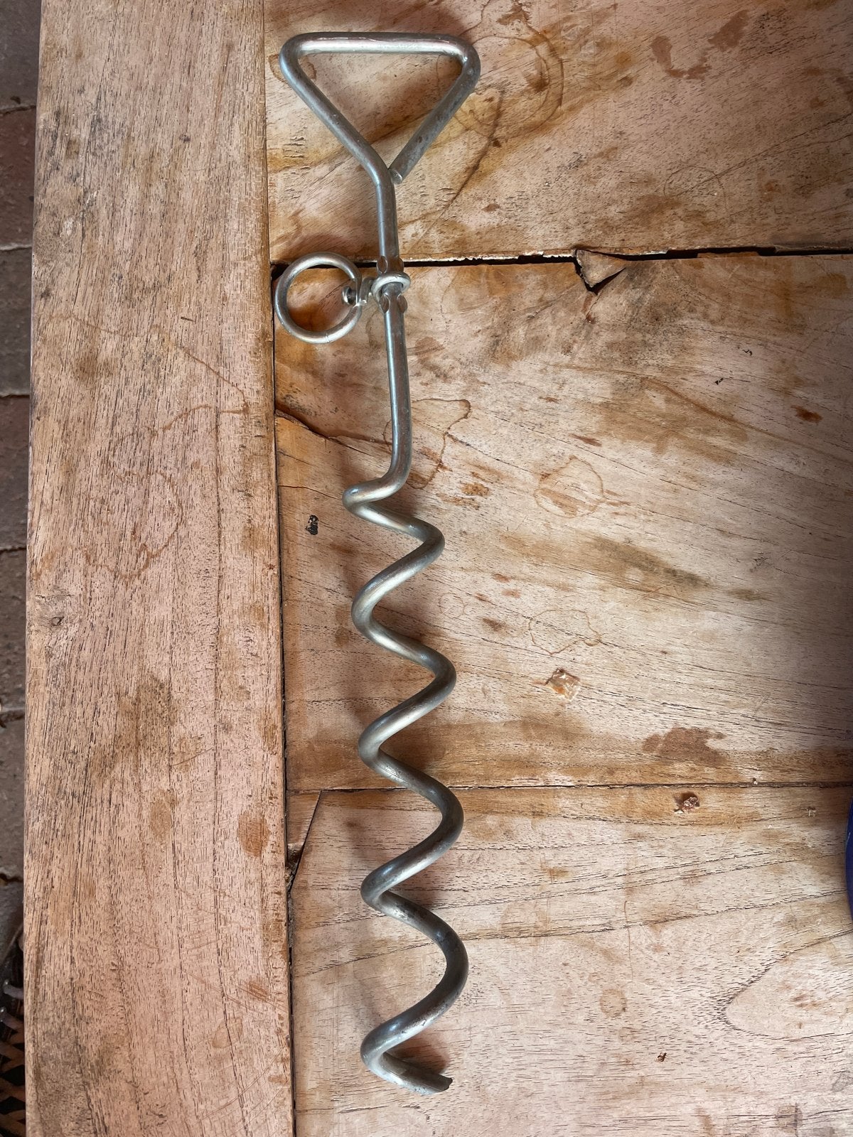 Grond pen pin wokkel hond aanlijnen, Ophalen, Gebruikt