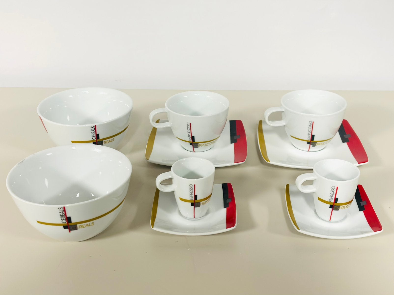 6 delige set Mondriaan stijl Cosy en Trendy, Antiek en Kunst, Ophalen of Verzenden