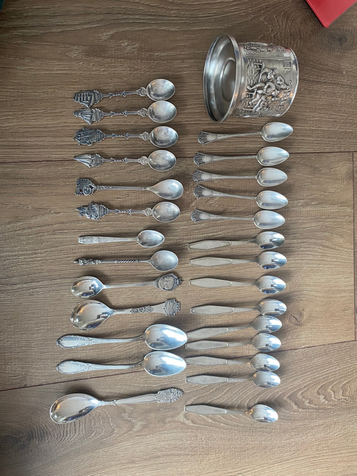 Verzameling antieke en vintage verzilverde lepeltjes, Ophalen of Verzenden